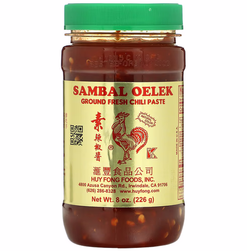 Huy Fong Foods Inc. Sambal Oelek,新鮮辣椒醬,8 盎司(226 克) Huy Fong Foods Inc. Sambal Oelek,新鮮辣椒醬,8 盎司(226 克)