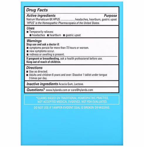 Hyland's Naturals, Cell Salt #9, 100 Quick-Dissolving Single Tablet Doses Hyland's Naturals, Cell Salt #9, 100 Quick-Dissolving Single Tablet Doses
