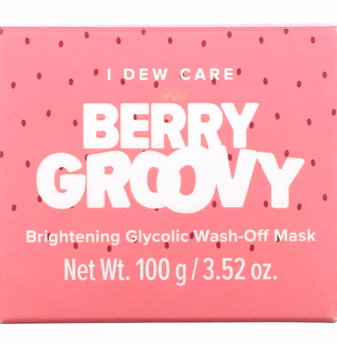 I Dew Care, Berry Groovy, Brightening Glycolic Wash-Off Beauty Mask, 3.52 oz (100 g) I Dew Care, Berry Groovy, Brightening Glycolic Wash-Off Beauty Mask, 3.52 oz (100 g)