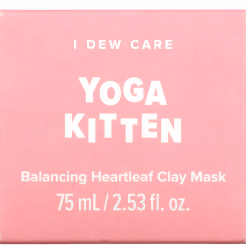 I Dew Care, Yoga Kitten, Balancing Heartleaf Clay Beauty Mask, 2.53 fl oz (75 ml) I Dew Care, Yoga Kitten, Balancing Heartleaf Clay Beauty Mask, 2.53 fl oz (75 ml)