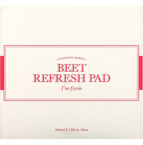 I'm From, Beet Refreshed Pad, 60 Pads, 8.79 fl oz (260 ml) I'm From, Beet Refreshed Pad, 60 Pads, 8.79 fl oz (260 ml)