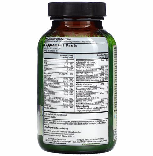 Irwin Naturals, Daily-Multi Testosterone Up Booster For Men, 60 Liquid Soft-Gels Irwin Naturals, Daily-Multi Testosterone Up Booster For Men, 60 Liquid Soft-Gels