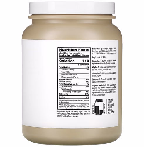 Isopure, Plant-Based Protein Powder, Vanilla, 1.23 lb (560 g)