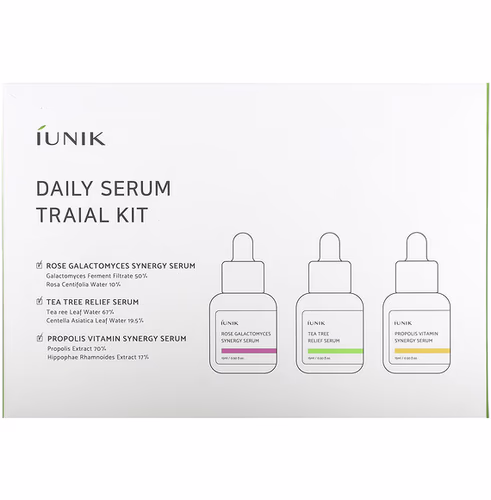iUNIK, Daily Serum Trial Kit, 3 Piece Set