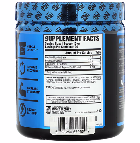 Jacked Factory, Growth Surge, Post-Workout, Watermelon, 10.58 oz (300 g) Jacked Factory, Growth Surge, Post-Workout, Watermelon, 10.58 oz (300 g)
