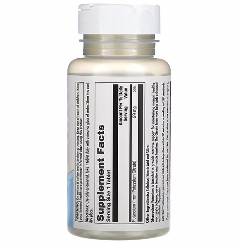 KAL, Potassium 99 Citrate, 99 mg, 100 Tablets
