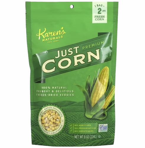 Karen's Naturals, Premium Freeze-Dried Veggies, Just Corn, 8 oz (224 g) Review Karen's Naturals, Premium Freeze-Dried Veggies, Just Corn, 8 oz (224 g) Review