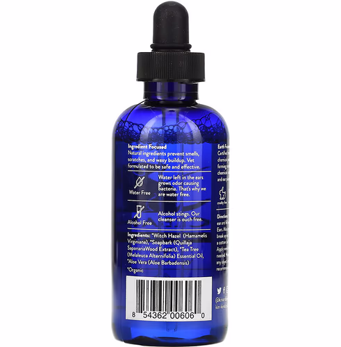 Kin+Kind, Clean Ears, Natural Dog Cleanser, 4 fl oz (118 ml)