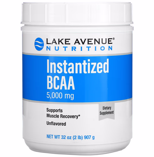 Lake Avenue Nutrition 即溶 BCAA 粉末，無味，32 盎司（907 克）
