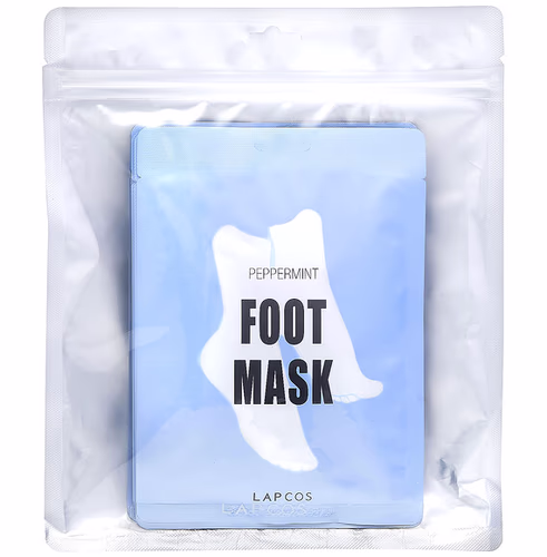 Lapcos, Foot Mask, Peppermint, 5 Pairs, 0.6 fl oz (18 ml) Each Lapcos, Foot Mask, Peppermint, 5 Pairs, 0.6 fl oz (18 ml) Each