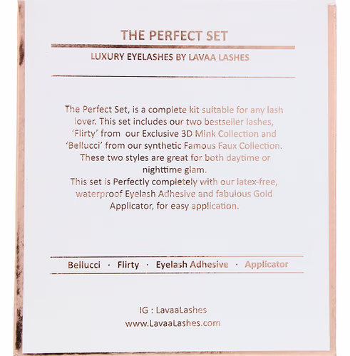 Lavaa Lashes, The Perfect Set, 1 Set