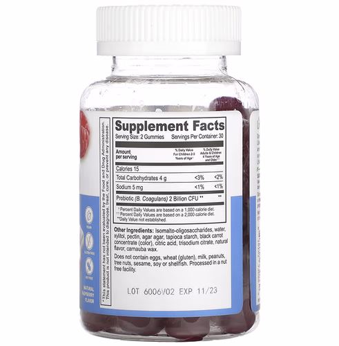 Lifeable, Kids Probiotic Gummmies, Natural Raspberry, 1 Billion CFU, 60 Gummies Lifeable, Kids Probiotic Gummmies, Natural Raspberry, 1 Billion CFU, 60 Gummies
