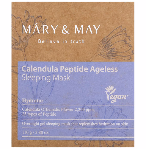 Mary & May, Calendula Peptide Ageless, Sleeping Beauty Mask, 3.88 oz (110 g) Mary & May, Calendula Peptide Ageless, Sleeping Beauty Mask, 3.88 oz (110 g)