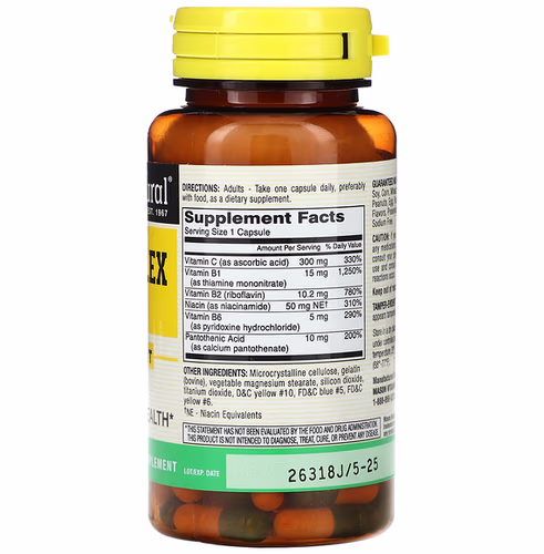 Mason Natural, B-Complex With C, 100 Capsules Mason Natural, B-Complex With C, 100 Capsules