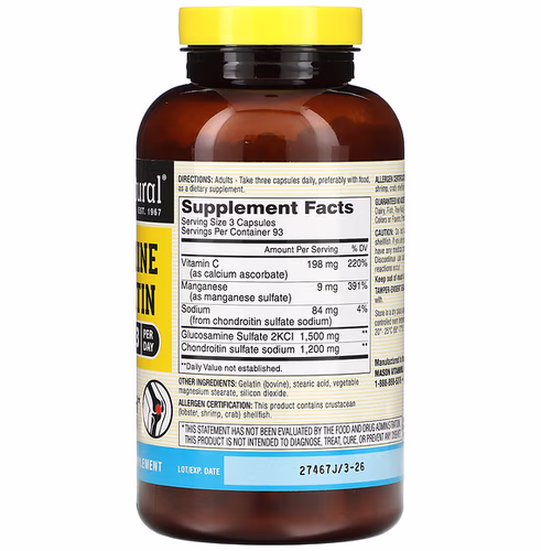 Mason Natural, Glucosamine Chondroitin, 280 Capsules Mason Natural, Glucosamine Chondroitin, 280 Capsules
