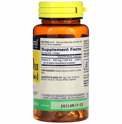 Mason Natural, Vitamin E, 450 mg (1, 000 IU), 50 Softgels