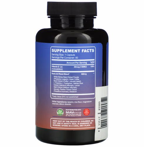MAV Nutrition, Night Time Fat Burner, 60 Capsules MAV Nutrition, Night Time Fat Burner, 60 Capsules