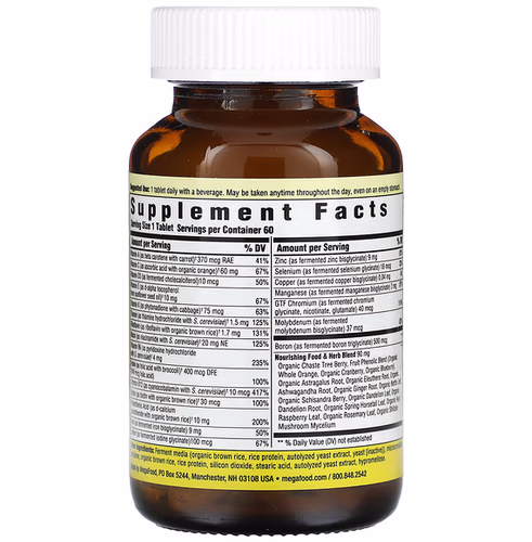 MegaFood, Women’s One Daily, 60 Tablets MegaFood, Women’s One Daily, 60 Tablets