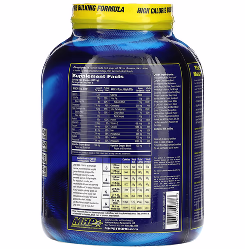 MHP, Up Your Mass XXXL 1350, Milk Chocolate, 6.12 lbs (2, 780 g) MHP, Up Your Mass XXXL 1350, Milk Chocolate, 6.12 lbs (2, 780 g)