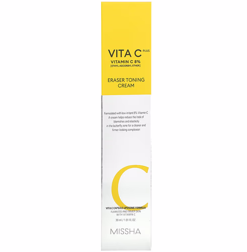 Missha, Vita C Plus, Eraser Toning Cream, 1.01 fl oz (30 ml) Missha, Vita C Plus, Eraser Toning Cream, 1.01 fl oz (30 ml)