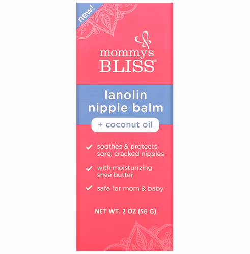 Mommy's Bliss, Lanolin Nipple Balm + Coconut Oil, 2 oz (56 g) Mommy's Bliss, Lanolin Nipple Balm + Coconut Oil, 2 oz (56 g)