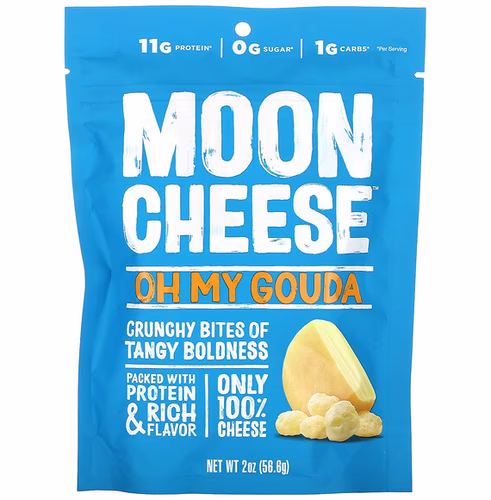 Moon Cheese 鬆脆小吃,Oh My Gouda,2 盎司(56.6 克) 香港 Moon Cheese 鬆脆小吃,Oh My Gouda,2 盎司(56.6 克) 香港