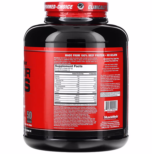 MuscleMeds, Carnivor Mass, Anabolic Beef Protein Gainer, Strawberry, 5.79 lbs (2, 698 g) MuscleMeds, Carnivor Mass, Anabolic Beef Protein Gainer, Strawberry, 5.79 lbs (2, 698 g)