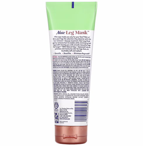 Nair, Leg Mask, Exfoliate & Smooth with 100% Natural Clay + Seaweed, 8 oz (227 g) Nair, Leg Mask, Exfoliate & Smooth with 100% Natural Clay + Seaweed, 8 oz (227 g)