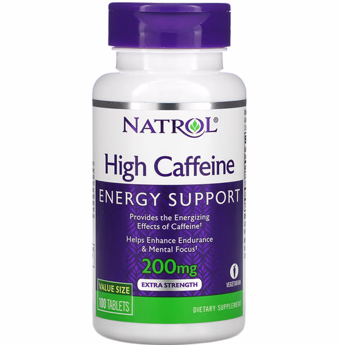 Natrol, High Caffeine, Extra Strength, 200 mg, 100 Tablets Review