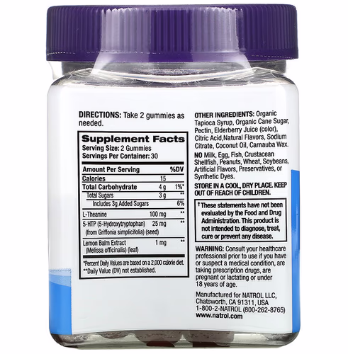 Natrol, Relax+, Day Calm, Fruit Punch, 60 Gummies