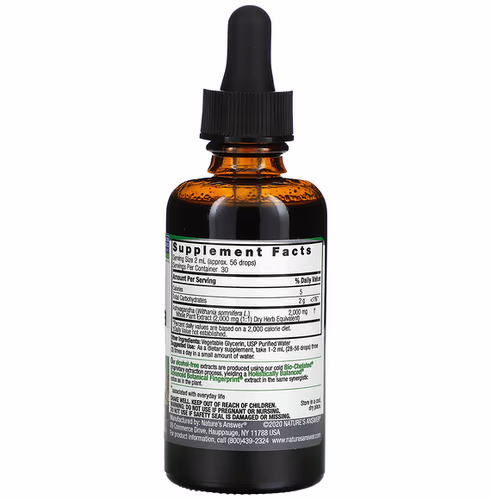 Nature's Answer, Ashwagandha Whole Plant, Fluid Extract, Alcohol-Free, 2, 000 mg, 2 fl oz (60 ml) Nature's Answer, Ashwagandha Whole Plant, Fluid Extract, Alcohol-Free, 2, 000 mg, 2 fl oz (60 ml)