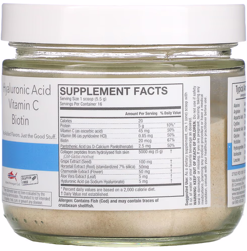 Nature's Answer, Marine Collagen, Wild Caught Norwegian Cod, Unflavored, 3 oz (88 g)