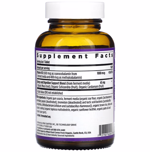 New Chapter, Fermented Vitamin B12, 1, 000 mcg, 60 Vegan Tablets