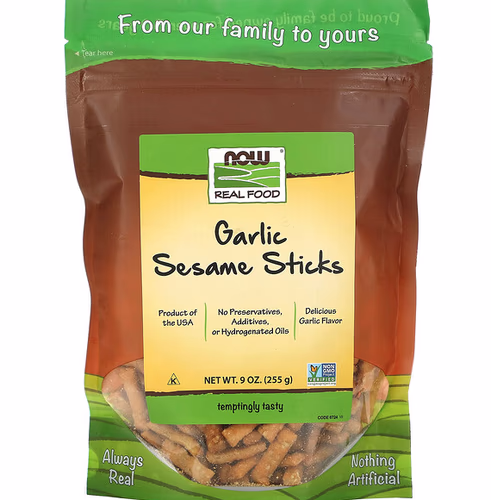Now Foods, Real Food, Garlic Sesame Sticks, 9 oz (255 g) Review Now Foods, Real Food, Garlic Sesame Sticks, 9 oz (255 g) Review