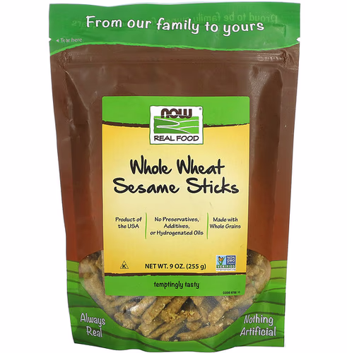 Now Foods, Real Food, Whole Wheat Sesame Sticks, 9 oz (255 g) Review