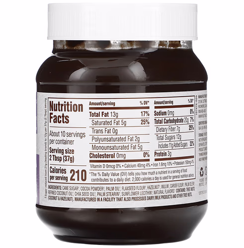 Nutiva, Organic Dark Hazelnut Spread, With Cocoa, 13 oz (369 g)