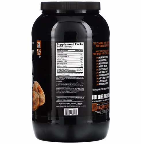 Nutrabio Labs, 100% Whey Protein Isolate, Cinnamon Sugar Donut, 2 lb (907 g)