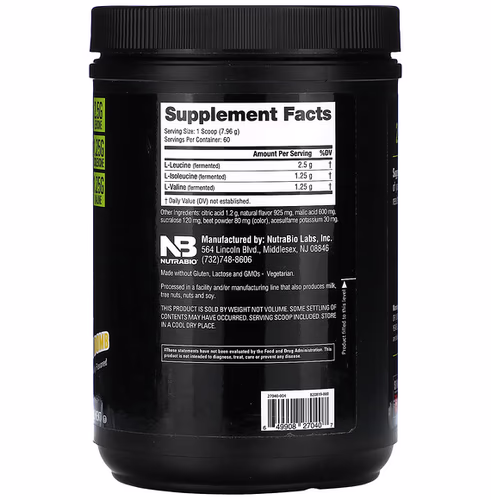 Nutrabio Labs, BCAA 5000, Strawberry Lemon Bomb, 1.05 lb (477 g)