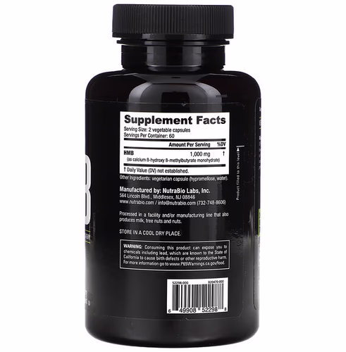 Nutrabio Labs, HMB, 500 mg, 120 Capsules Nutrabio Labs, HMB, 500 mg, 120 Capsules
