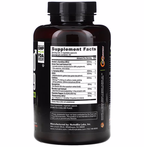 Nutrabio Labs, ThermoFuel V.9 for Men, 180 V-Caps Nutrabio Labs, ThermoFuel V.9 for Men, 180 V-Caps
