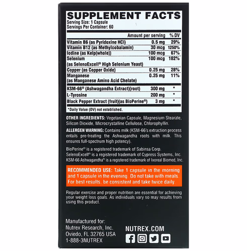 Nutrex Research, LIPO-6 Black Thyrolean, Fat Loss Support, 60 Capsules Nutrex Research, LIPO-6 Black Thyrolean, Fat Loss Support, 60 Capsules