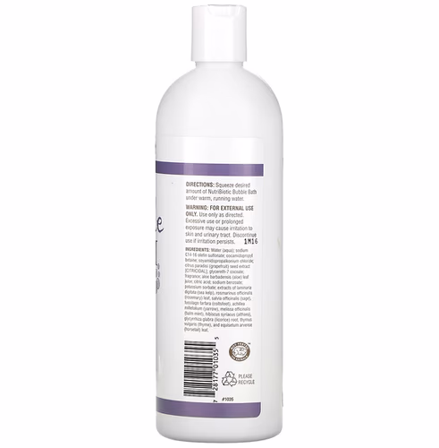 泡泡浴, 淋浴: NutriBiotic, Bubble Bath, Non-Soap, Fresh Fruit, 16 fl oz (473 ml)