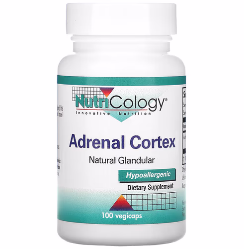 Nutricology, Adrenal Cortex, Natural Glandular, 100 Vegicaps Review