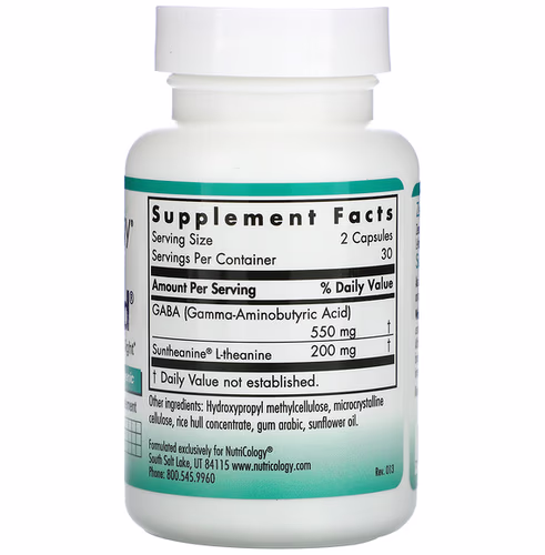 Nutricology, ZenMind, 60 Vegetarian Capsules
