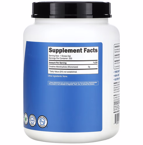 Nutricost, Creatine Monohydrate, Unflavored, 5 g, 2.2 lb, (1 kg)