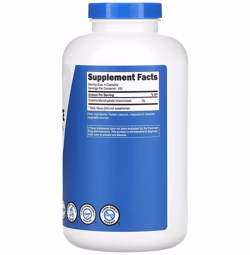 Nutricost, Performance, Creatine Monohydrate, 500 Capsules