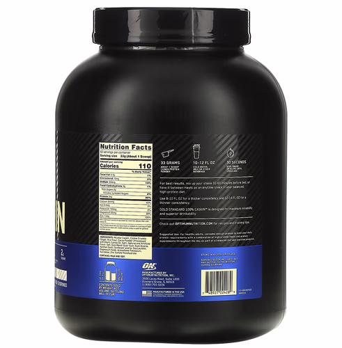 Optimum Nutrition, Gold Standard 100% Casein, Cookies & Cream, 3.86 lb (1.75 kg) Optimum Nutrition, Gold Standard 100% Casein, Cookies & Cream, 3.86 lb (1.75 kg)