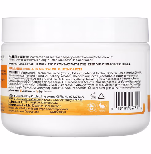 Palmers, Cocoa Butter Formula with Vitamin E, Length Retention Deep Conditioner, 12 oz (340 g) Palmers, Cocoa Butter Formula with Vitamin E, Length Retention Deep Conditioner, 12 oz (340 g)
