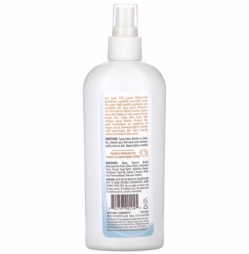 Palmer's for Pets, Cocoa Butter Formula with Vitamin E, Lotion Spray For Dogs, Fragrance Free, 8 fl oz (227 g)
