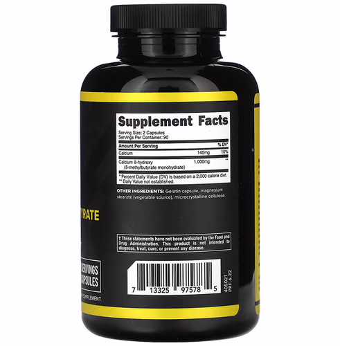 Primaforce, HMB, B-Hydroxy B-Methylbutyrate, 1, 000 mg, 180 Capsules Primaforce, HMB, B-Hydroxy B-Methylbutyrate, 1, 000 mg, 180 Capsules